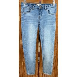 Levi's 710 Super Skinny Girls Adjustable Waist Denim Blue Jeans Size 12 R